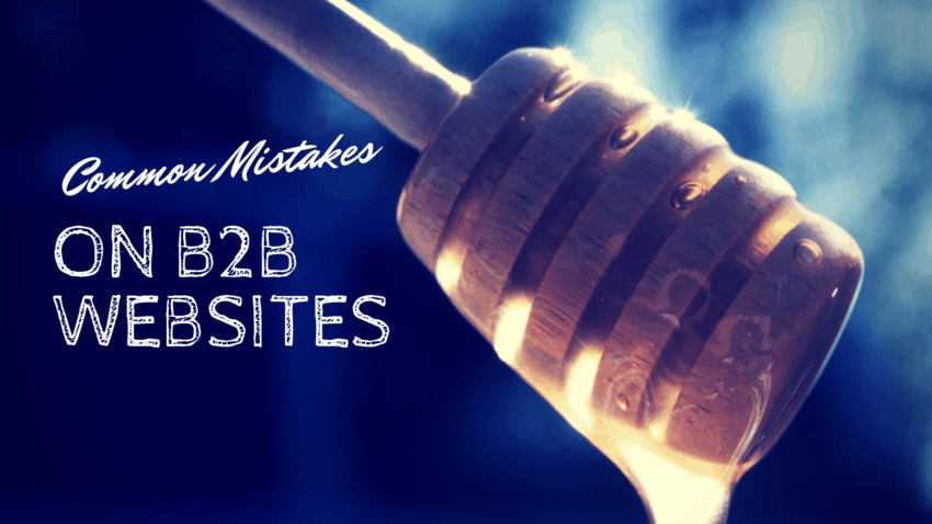 common mistakes on b2b websites